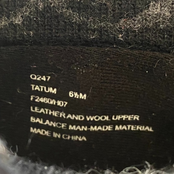 Coach; Tatum boot; black suede with gray/black faux sock lining;; size 6.5 - Picture 5 of 9